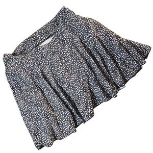 PLUS 4XL NWOT SHEIN black white floral skorts w skort pocket and cute waistband
